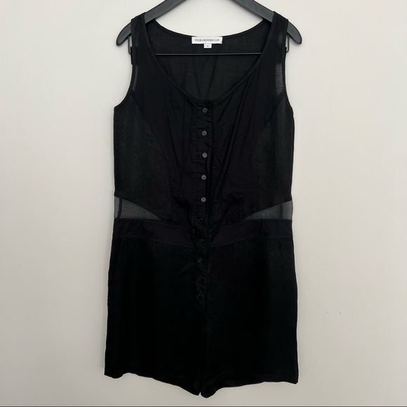 STOLEN GIRLFRIENDS CLUB Black Button Up Romper Size 10 - Picture 2 of 4